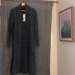 NWT Bobi Los Angeles black duster sweater